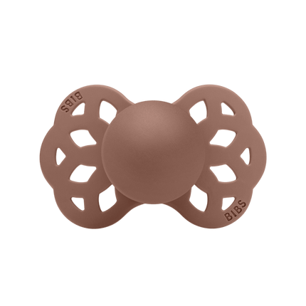 BIBS Speen Maat 1 Silicone Anatomical Blush/Woodchuck 2st - BIBS - Babywinkel - 5713795243877