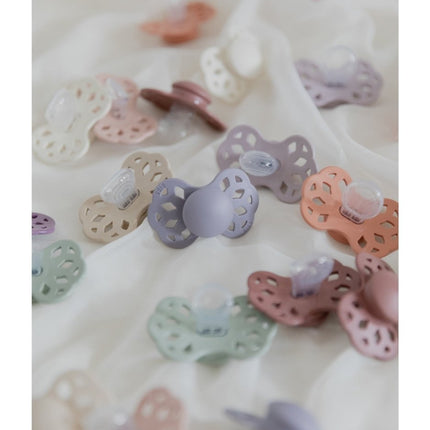 BIBS Speen Maat 1 Silicone Anatomical Ivory/Blush 2st - BIBS - Babywinkel - 5713795243631