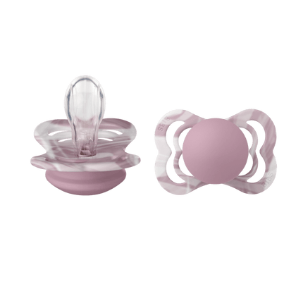 BIBS Speen Maat 1 Silicone Supreme Heather White/Heather White 2st - BIBS - Babywinkel - 5713795236534