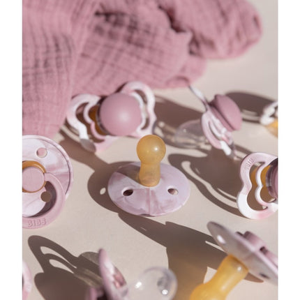 BIBS Speen Maat 1 Silicone Supreme Heather White/Heather White 2st - BIBS - Babywinkel - 5713795236534
