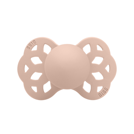 BIBS Speen Maat 1 Silicone Symmetrical Ivory/Blush 2st - BIBS - Babywinkel - 5713795243655