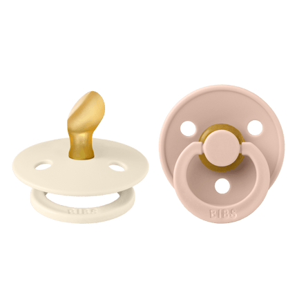 BIBS Speen Maat 2 Latex Anatomical Ivory/Blush 2st - BIBS - Babywinkel - 5713795242375