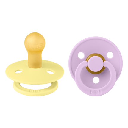 BIBS Speen Maat 2 Latex Sunshine/Violet Sky - BIBS - Babywinkel - 5713795231089