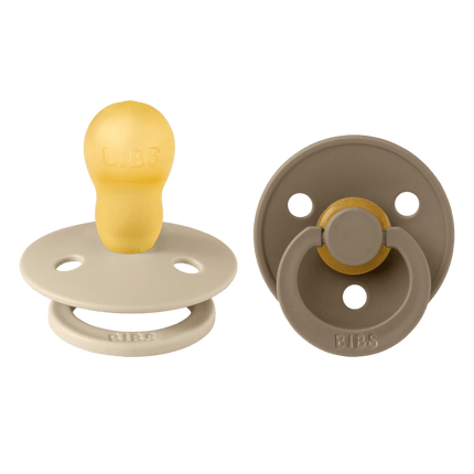 BIBS Speen Maat 3 Latex Vanilla/Dark Oak 2st - BIBS - Babywinkel - 5713795130191