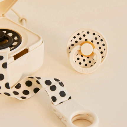 BIBS Spenen Maat 2 Studio Colour Polka Latex Ivory/Black 2st koop je bij Babywinkel