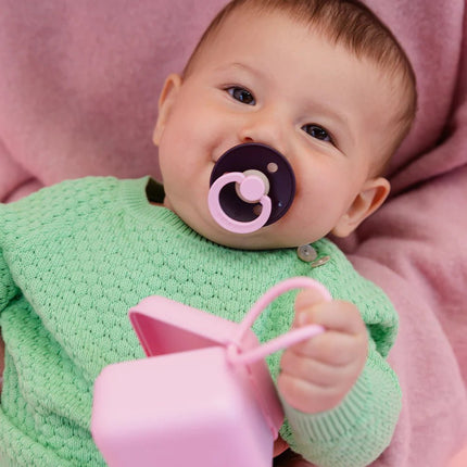 BIBS Spenen Pacifier Studio Fusion 2 pack Dusky lilac/Plum Speenmaat 1 koop je bij Babywinkel