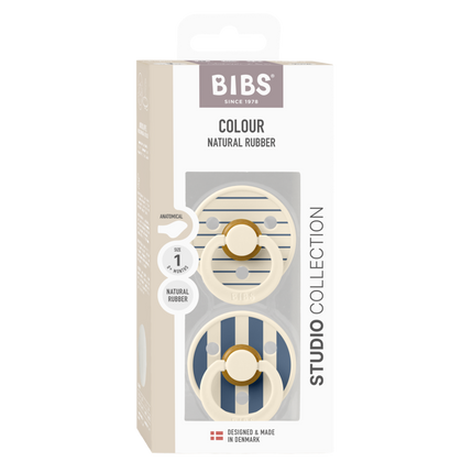 BIBS Studio Colour Pin Anatomical Ivory Steel Blue Mix - Babywinkel - 5713795263721