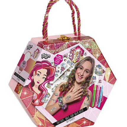 Bling Bling Tattoo, Nagel En Haar Set - Babywinkel - 8714274062016