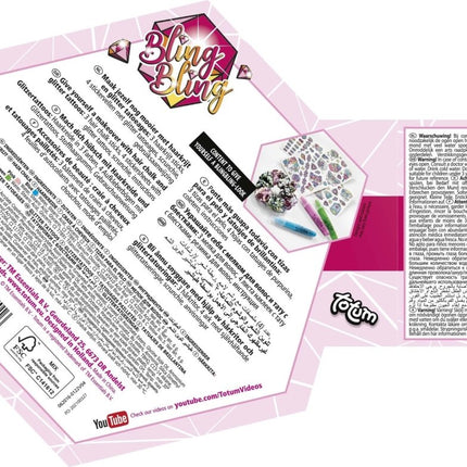 Bling Bling Tattoo, Nagel En Haar Set - Babywinkel - 8714274062016