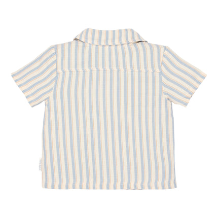 Blouse korte mouw Multi Stripe