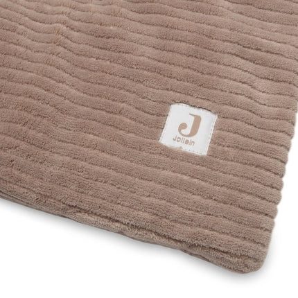 Boxkleed 100x100cm Cloudy Rib - Milky Coffee - Babywinkel - 8717329399624