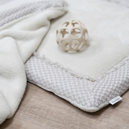 Boxkleed Happiness urban taupe/ecru - 75x95 - Babywinkel - 8721052102802