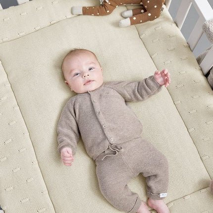 Boxkleed Knots - soft sand - 77x97cm - Babywinkel - 4054703366211