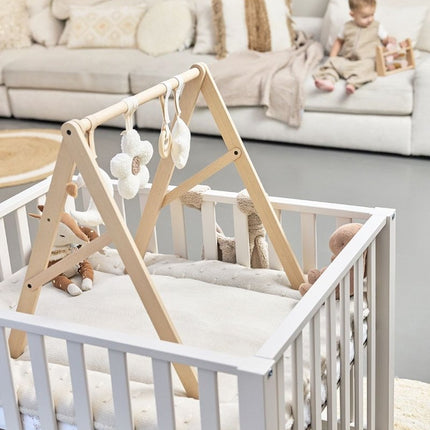 Boxkleed Knots - soft sand - 77x97cm - Babywinkel - 4054703366211