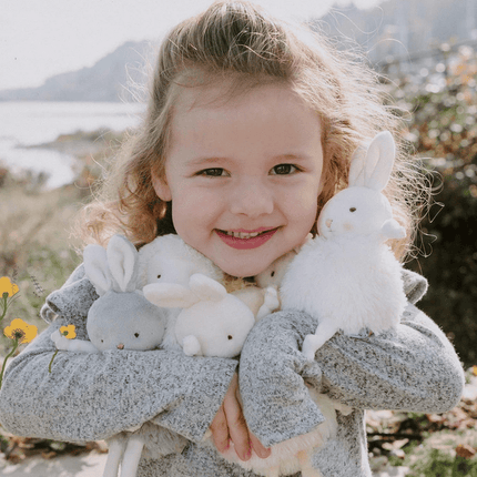 Bunnies By The Bay Knuffel Roly Poly Konijn Wit 13cm - Bunnies By The Bay - Babywinkel - 843584020626