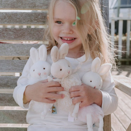 Bunnies By The Bay Knuffel Roly Poly Konijn Wit 13cm - Bunnies By The Bay - Babywinkel - 843584020626