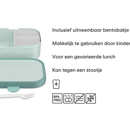 Campus Bento lunchbox met vorkje - Wild Tiger - Babywinkel - 8720294038474