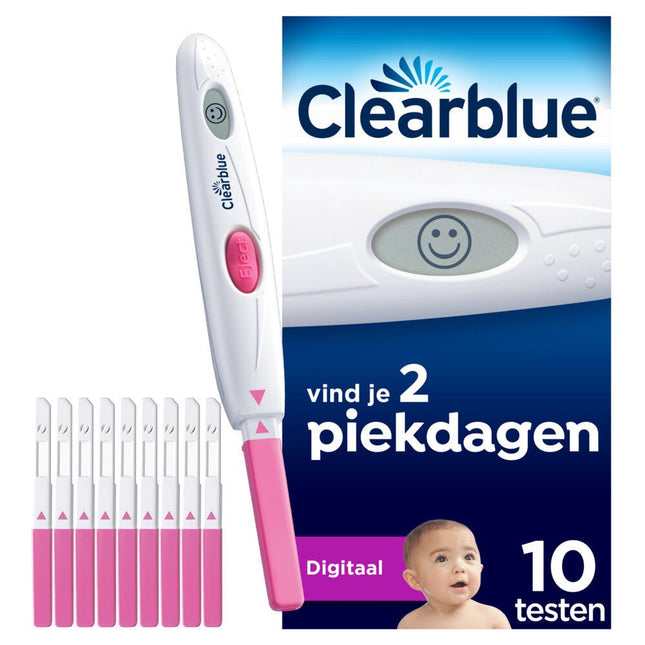 Clearblue Ovulatietest Digitaal 10st - Clearblue - Babywinkel - 8700216300049