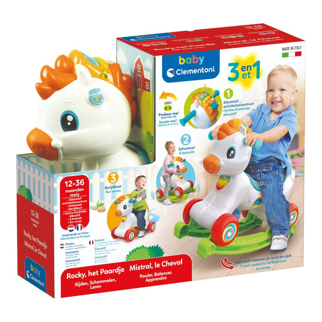 Clementoni Hobbelfiguur Paard 3 In 1 koop je bij Babywinkel
