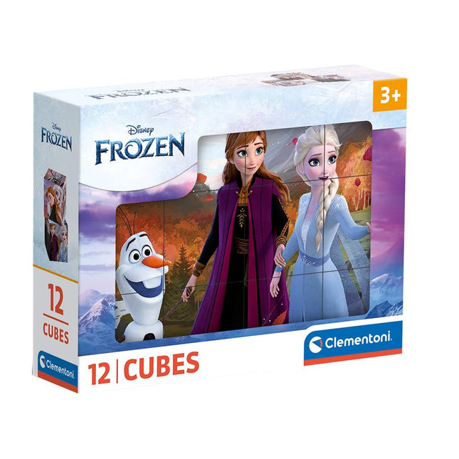 Clementoni Frozen Blokpuzzel 12dlg - Babywinkel - 8005125411924