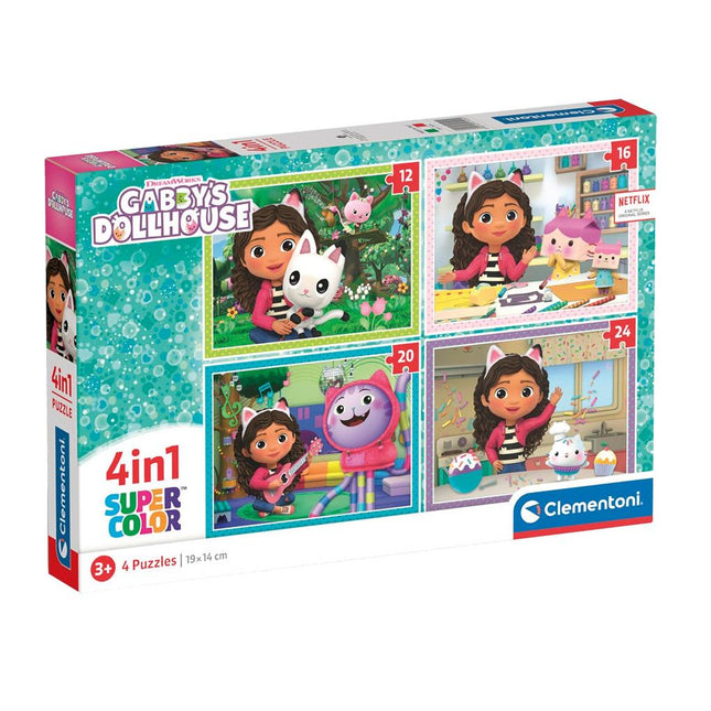 Clementoni Puzzel Gabby'S Dollhouse 4 In 1 koop je bij Babywinkel