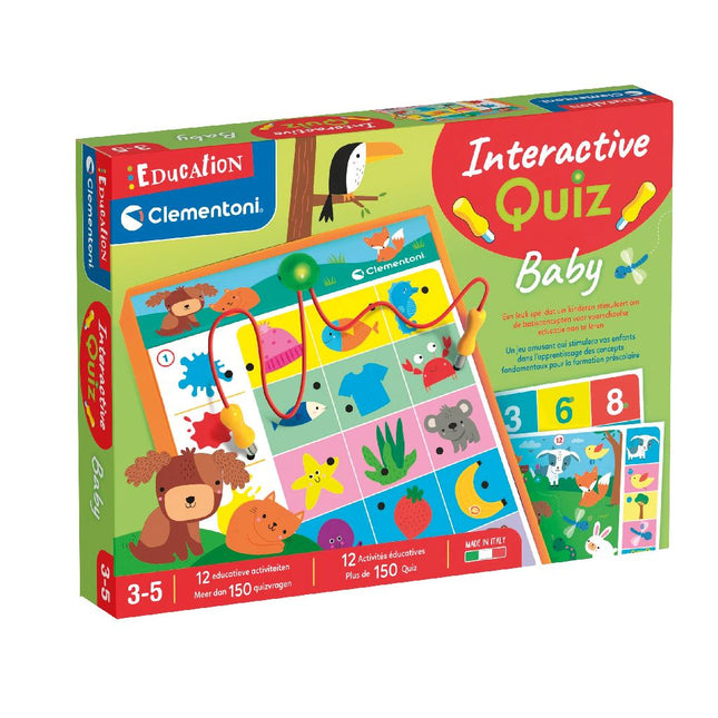 Clementoni Spelletje Quiz Met Prikpen 350 Vragen Peuter koop je bij Babywinkel