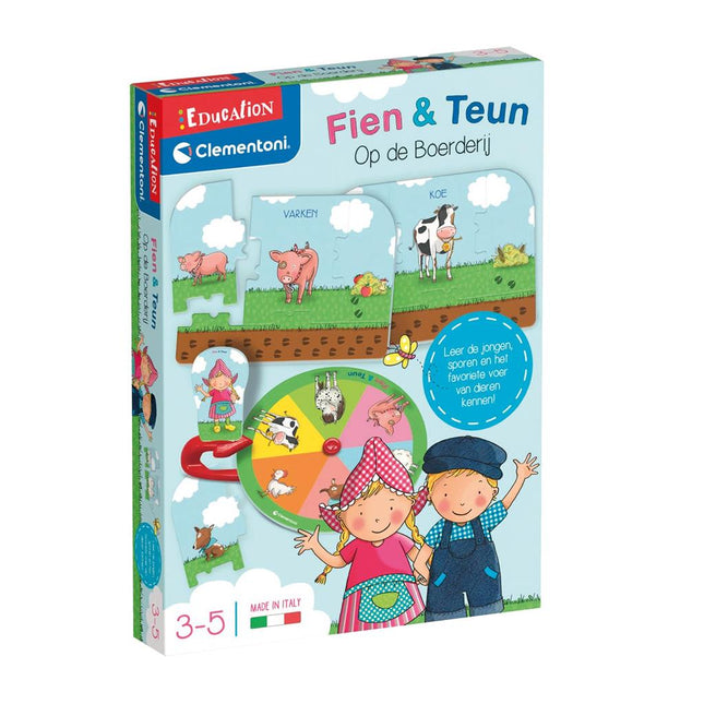 Clementoni Leerspel Fien En Teun Op De Boerderij - Babywinkel - 8005125811670