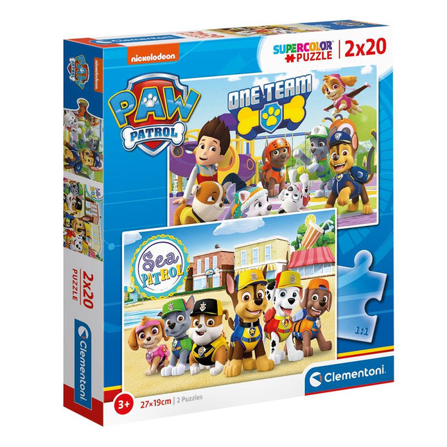 Clementoni Paw Patrol Puzzel 2x20st - Babywinkel - 8005125247790