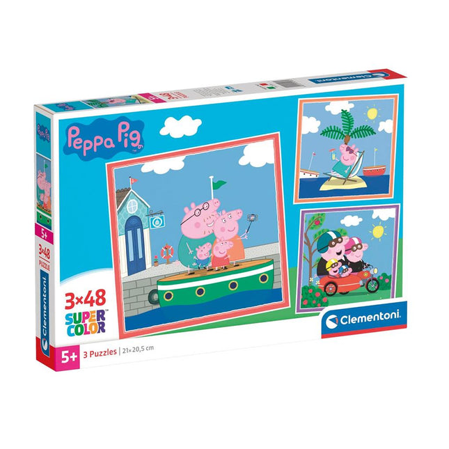 Clementoni Peppa Pig Puzzel 3x48st - Babywinkel - 8005125252930