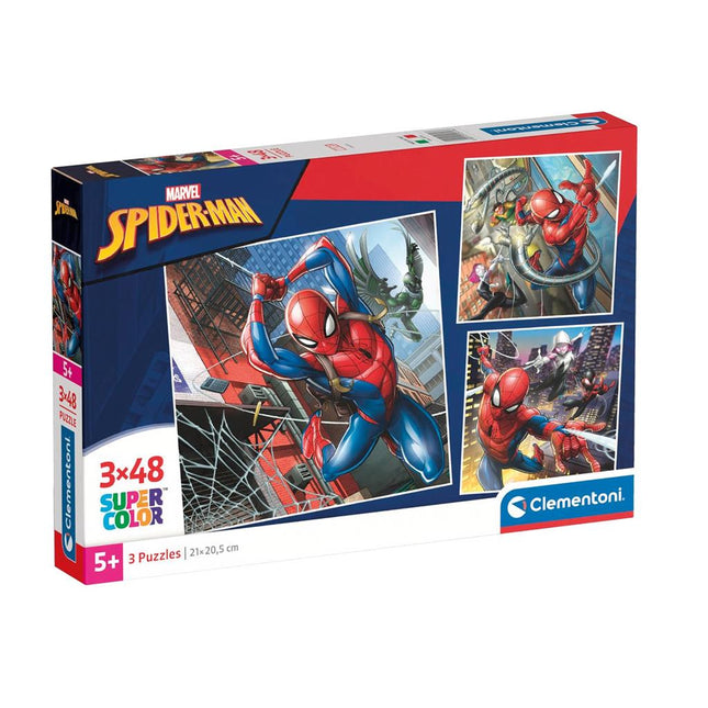 Clementoni Spiderman Puzzel 3x48st - Babywinkel - 8005125253166