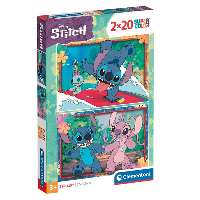 Clementoni Stitch Puzzel 2x20st - Babywinkel - 8005125248094