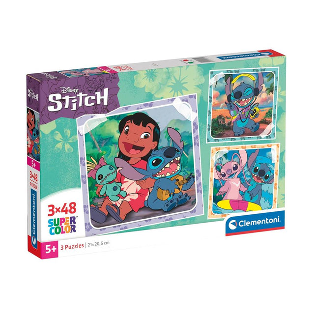 Clementoni Puzzel Stitch 3X48St koop je bij Babywinkel