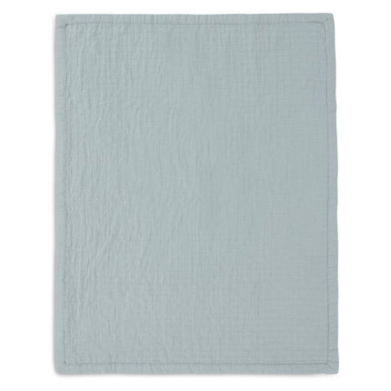 Deken Hydrofiel 75x100cm Jacquard - Sea Green - GOTS - Babywinkel - 8717329393516