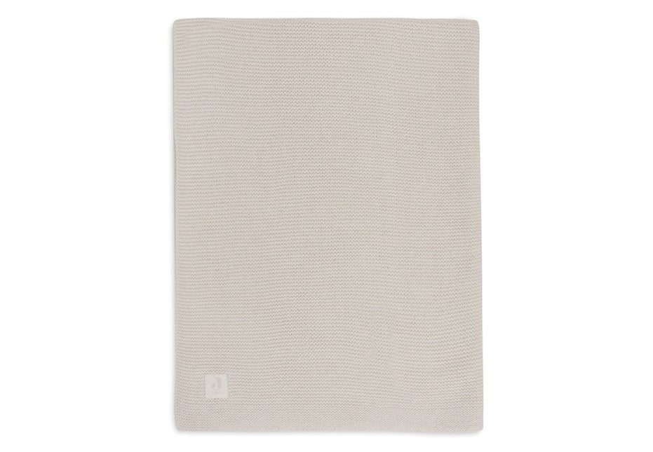 Deken Wieg 75x100cm Basic Knit - Oatmeal - Babywinkel - 8717329399983