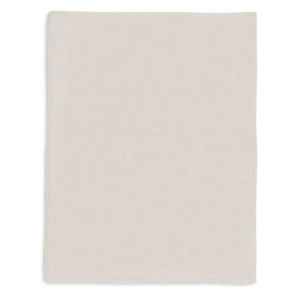 Deken Wieg 75x100cm Basic Knit - Oatmeal/Velvet - Babywinkel - 8717329403857