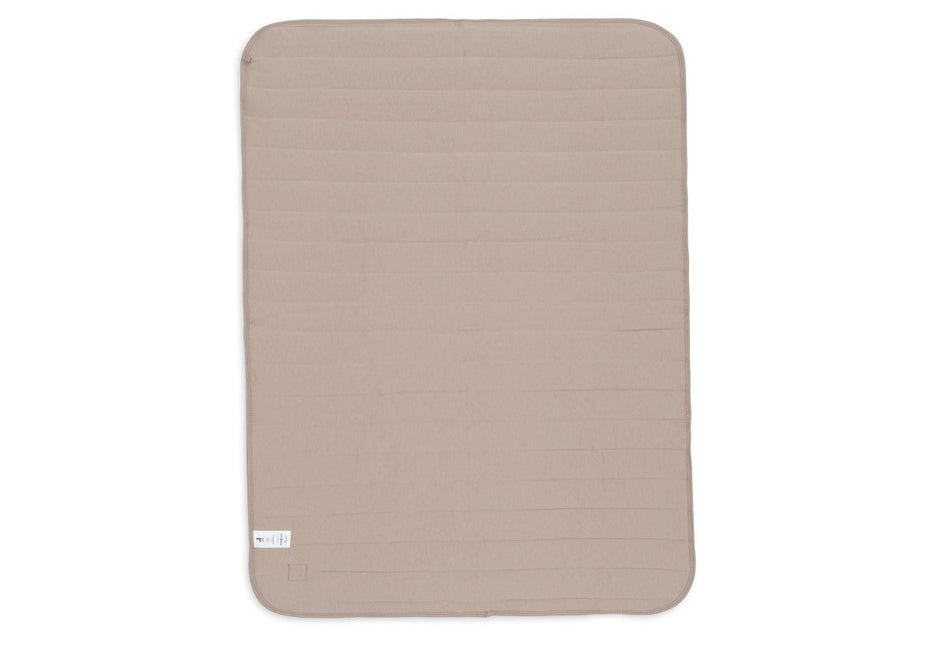Deken Wieg 75x100cm Velvet Rib - Milky Coffee - Babywinkel - 8717329395657