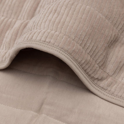 Deken Wieg 75x100cm Velvet Rib - Milky Coffee - Babywinkel - 8717329395657
