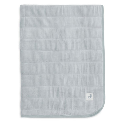 Deken Wieg 75x100cm Velvet Rib - Sea Green - Babywinkel - 8717329395664