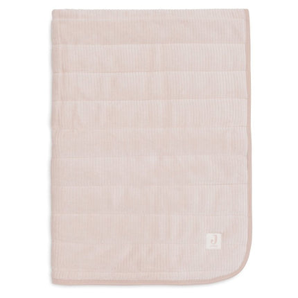Deken Wieg 75x100cm Velvet Rib - Wild Rose - Babywinkel - 8717329399457