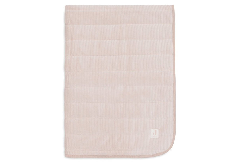 Deken Wieg 75x100cm Velvet Rib - Wild Rose - Babywinkel - 8717329399457