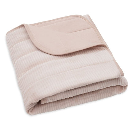Deken Wieg 75x100cm Velvet Rib - Wild Rose - Babywinkel - 8717329399457