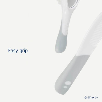Difrax Borstel En Kam Set Zilver - Difrax - Babywinkel - 8711736435463