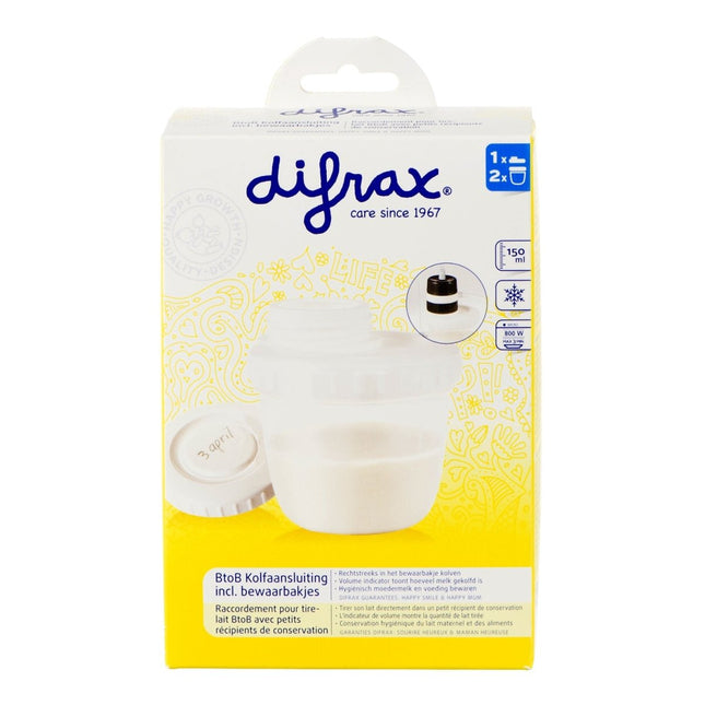 Difrax Borstkolf Bewaarbakjes - Difrax - Babywinkel - 8711736433537