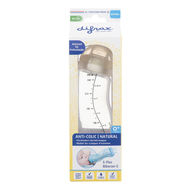 Difrax S - Fles 250 Ml Creme - Difrax - Babywinkel - 8711736553938
