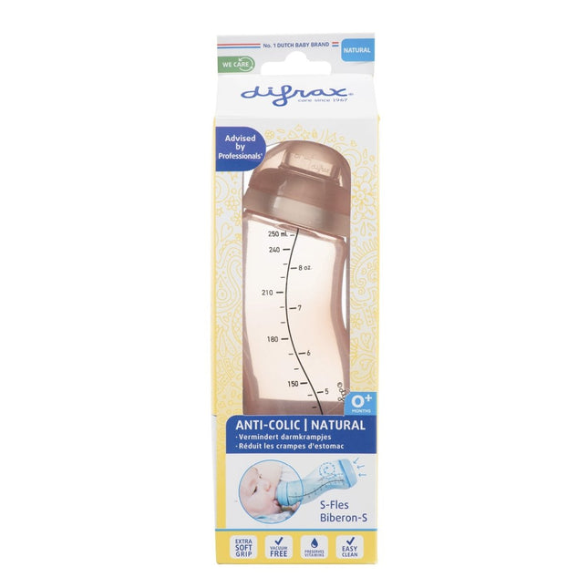 Difrax S - Fles 250 Ml Roze - Difrax - Babywinkel - 8711736554218