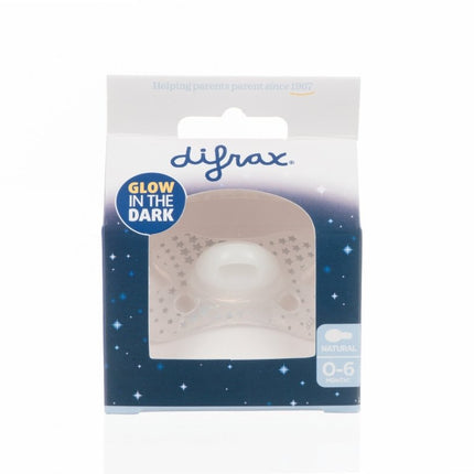 Difrax Speen 0 - 6 Natural Nacht Glow In The Dark - Difrax - Babywinkel - 8711736055722