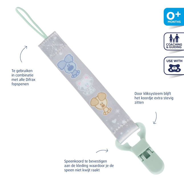 Difrax Speenkoordje Woezel En Pip - Difrax - Babywinkel - 8711736558490