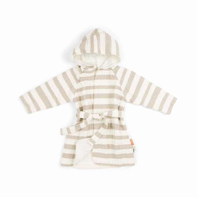 Done by Deer Badjas Baby Stripes Sand - Done by Deer - Babywinkel - 5712643037965