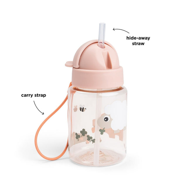 Done by Deer Drinkbeker Tiny Farm Roze 280Ml - Babywinkel - 5712643055679