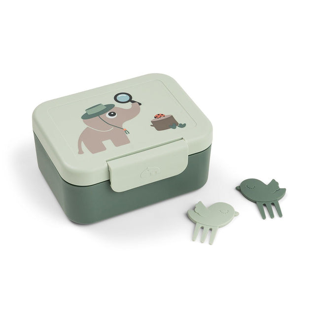 Done by Deer Lunchbox Incl. Snackprikkers Tiny Trails Green koop je bij Babywinkel